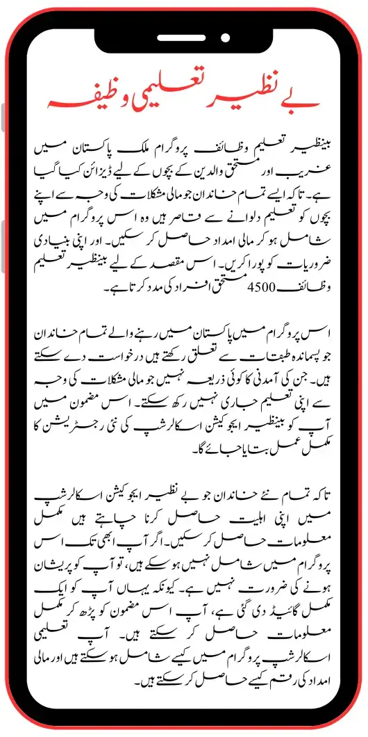 How to Verify Your Eligibility for Benazir Taleemi Wazaifa Online with Bay-Form