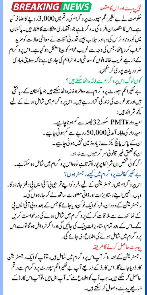 Benazir Kafaalat Payment 2025 Starting from January 1st With Extra 3000 Latest Update