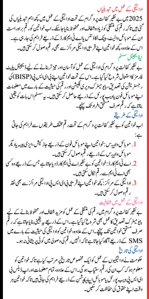 Benazir Kafalat Program 2025 For Eligiable People 13500 Payment Widrawal Process Changed